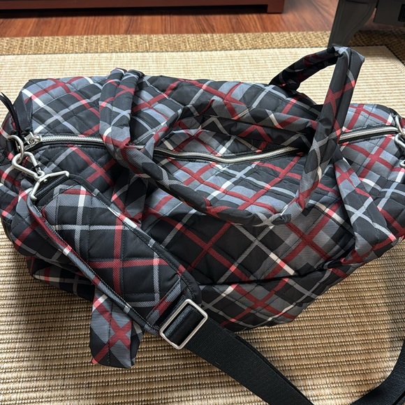 Vera Bradley Plaid Large Travel
Duffle Bag - Paris Plaid Performance - Picture 4 of 17